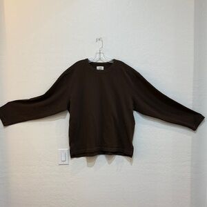 Buck Mason Brown Rugby Crew Long Sleeve